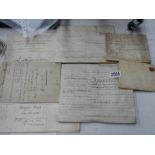 A quantity of 19th century mortgage, land sale documents etc.,