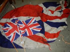 A Union Jack flag and smaller examples.