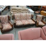 A good 1930's three peice suite (in same family since new and regularly re-upholstered) COLLECT ONLY