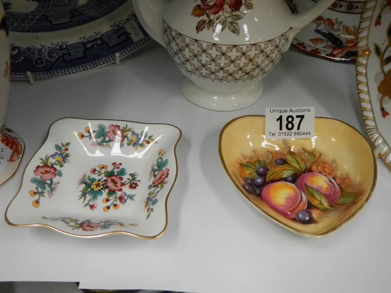 A mixed lot including meat platter, plates, teapot, lidded jar etc., COLLECT ONLY. - Image 3 of 4