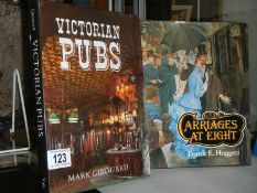Two books - Victorian pubs and Carriages at Eight.