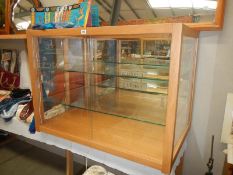 A glass shop cabinet, COLLECT ONLY.