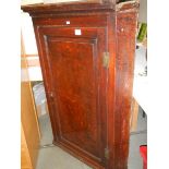 An oak corner cupboard. COLLECT ONLY.