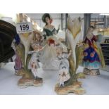 A quantity of porcelain figures (some a/f).