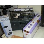 Two radio's, boxed reading lamp etc., COLLECT ONLY.