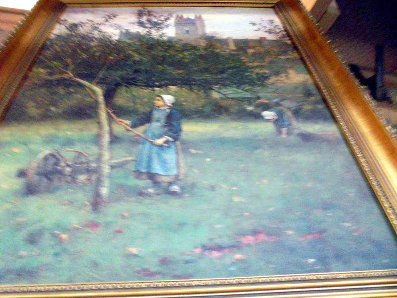 A gilt framed print on canvas, COLLECT ONLY. - Image 2 of 2