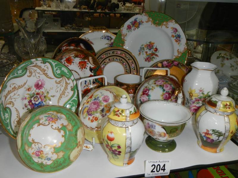 A mixed lot of plates, lidded jars etc., COLLECT ONLY.