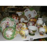 A mixed lot of plates, lidded jars etc., COLLECT ONLY.