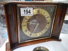 A vintage mantel clock.