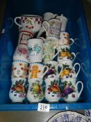 A mixed lot of mugs and cups. COLLECT ONLY.