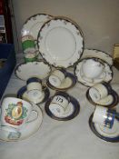 A mixed lot of tea ware.