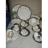 A mixed lot of tea ware.