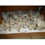 A mixed lot of crested souvenir china, COLLECT ONLY.