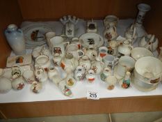 A mixed lot of crested souvenir china, COLLECT ONLY.
