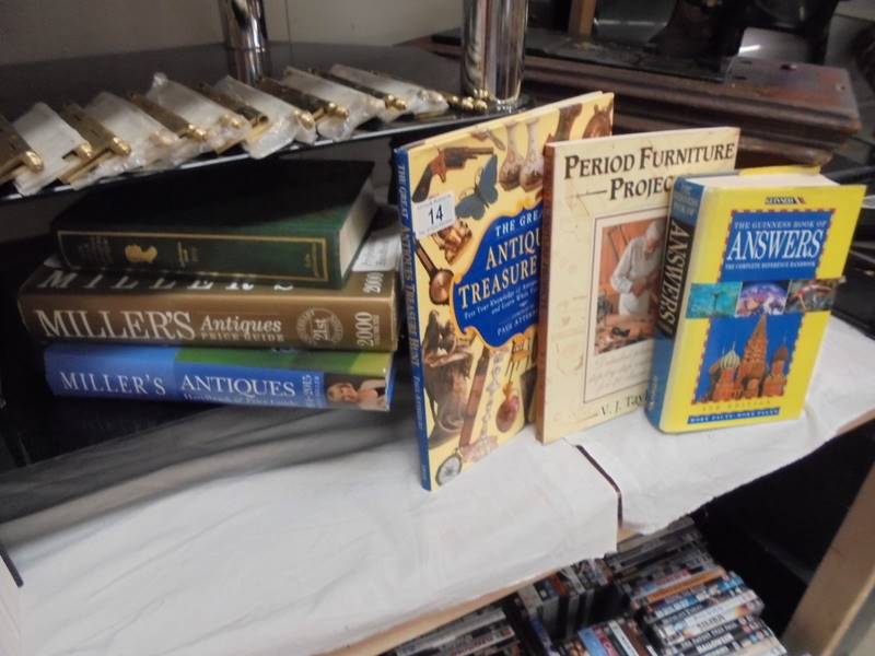 A quantity of antique reference books including Lyle, Millers etc.,