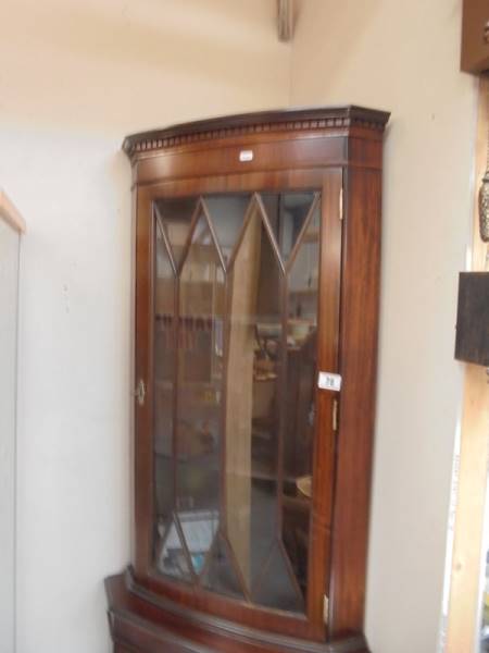 A mahogany corner cabinet, COLLECT ONLY. - Image 2 of 3