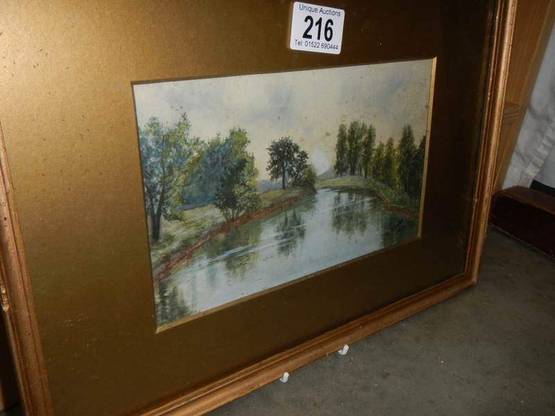 Three framed and glazed rural scenes, COLLECT ONLY. - Image 4 of 4