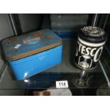 A Stesco Hikers Stove in original tin and another stove also in original tin.