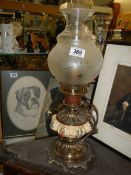 A vintage table lamp.