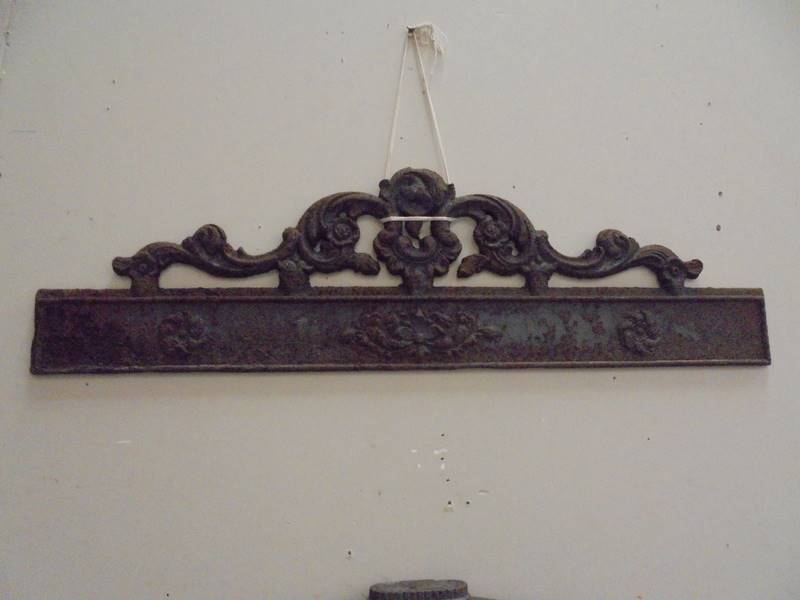 A quantity of cast iron architectural items and a steel fender, COLLECT ONLY. - Image 2 of 7