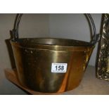 A brass jam pan,