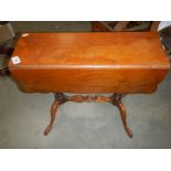 A small Victorian mahogany drop side table, COLLECT ONLY.