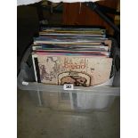 A box of LP records, COLLECT ONLY.