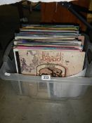 A box of LP records, COLLECT ONLY.