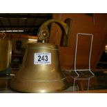 An old brass bell.