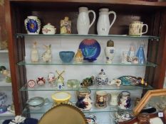 Five shelves of ceramics and glass ware, COLLECT ONLY.