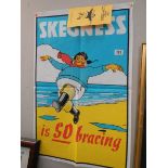 A Skegness Jolly Fisherman poster.