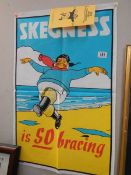 A Skegness Jolly Fisherman poster.