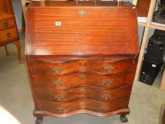 A good quality mahogany bureau, COLLECT ONLY.