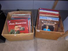 Two boxes of LP records, COLLECT ONLY
