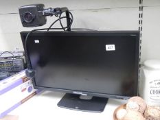 A computer monitor with camera, COLLECT ONLY.