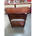 An oak hall table with drawer COLLECT ONLY