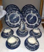 A 26 piece Royal Worcester Spode ' Avon scenes' dinner set COLLECT ONLY