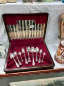 A 34 piece canteen of silver plated cutlery (missing soup spoons & teaspoons) COLLECT ONLY