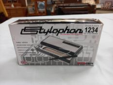 A boxed stylophone by Dubreq