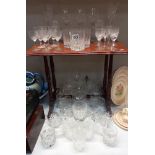 A good lot of crystal & other drinking glasses