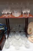 A good lot of crystal & other drinking glasses