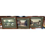 3 framed & glazed prints of Old Lincoln COLLECT ONLY