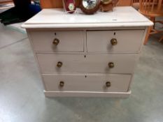 A Victorian painted chest of drawers COLLECT ONLY.