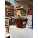 A Victorian/Edwardian copper kettle