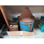 An old large Sternol oil can & 2 vintage petrol cans COLLECT ONLY