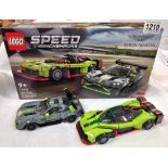 A Lego 76910 Speed Champions Aston Martin set, assembled/used