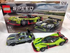 A Lego 76910 Speed Champions Aston Martin set, assembled/used