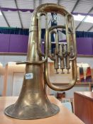 A Barratts of Manchester brass euphonium musical instrument COLLECT ONLY