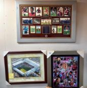 A signed picture/invite 10/7/2007 Martin Peters, framed West ham United Ltd edition print,