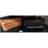 The 'Gem' melodeon (accordion) manufactured in Germany, Campbell & Co, Glasgow 1890, box A/F COLLECT